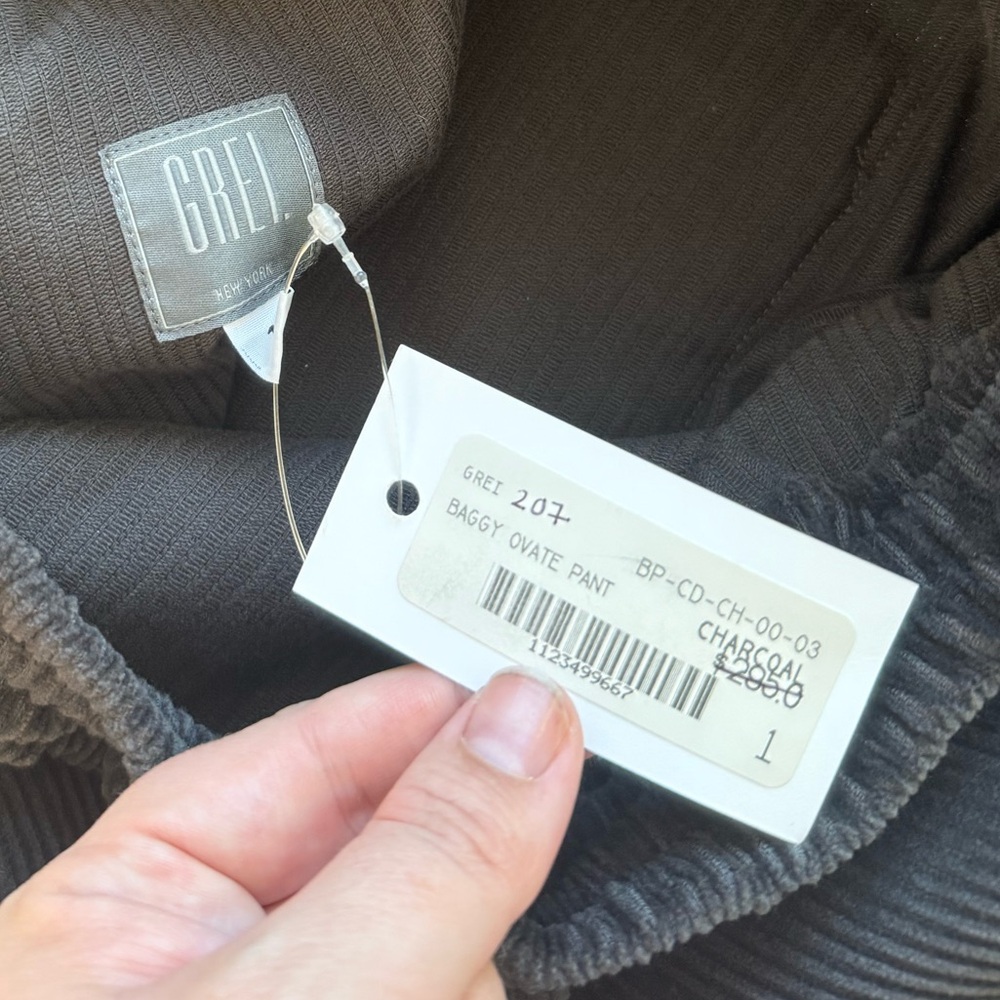 Grei Ovate Baggy Pant Small Dark Grey NWT - Picture 5 of 5